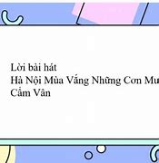 Hà Nội Mùa Này Vắng Những Cơn Mưa Hợp Âm Chuẩn